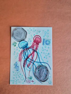 Music Jellys aceo art card thumbnail 1