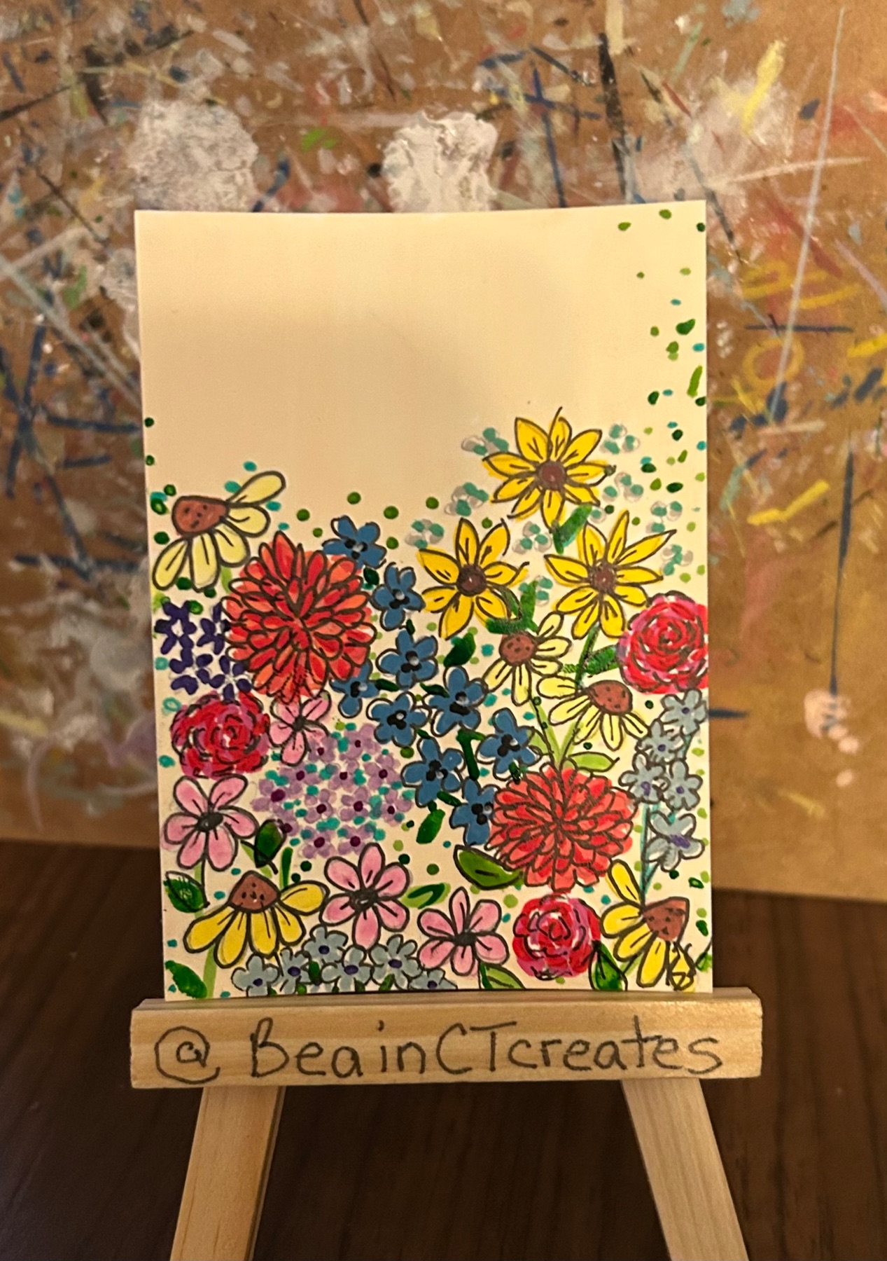 Sunny Bunch aceo art card