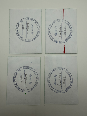 Waves I, II, III, IV | 34.4065° N, 119.6946° W Santa Barbara, California | Original ACEO Bundle aceo art card thumbnail 3