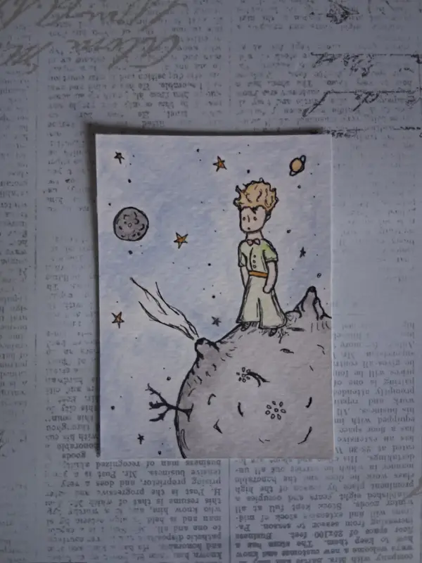The Little Prince aceo art card