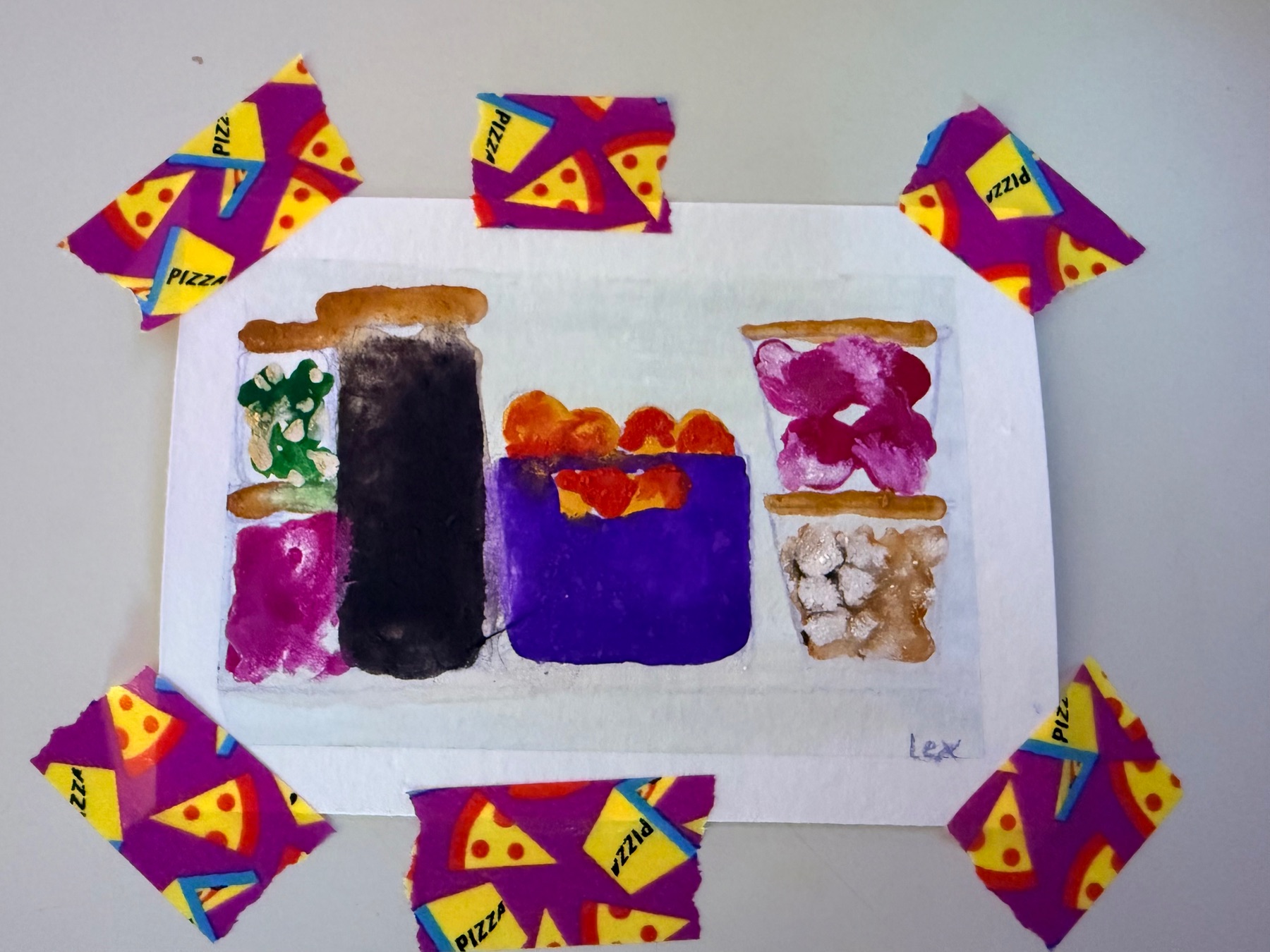 TikTok Fridge Organization aceo art card