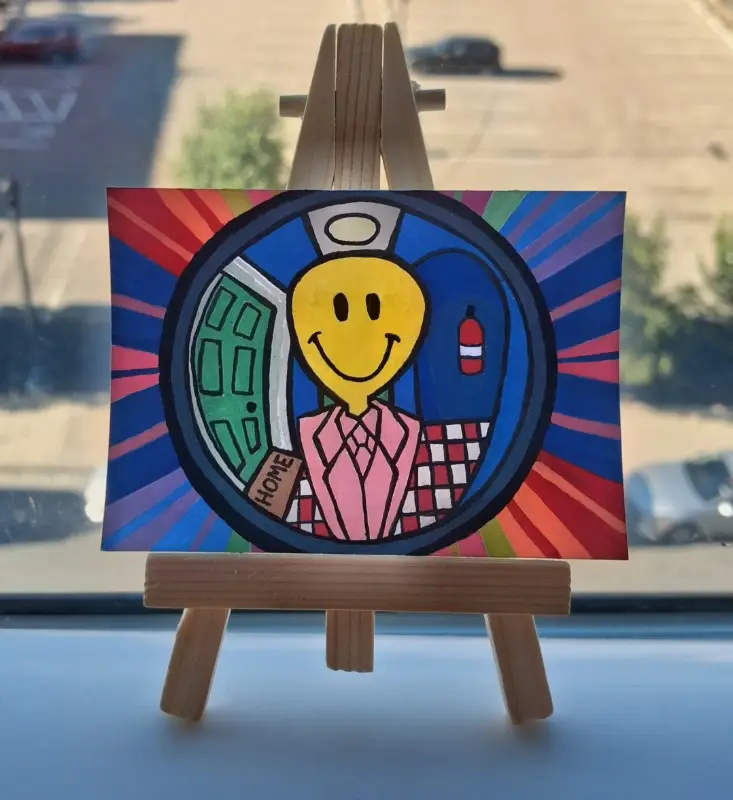 Peep Hole aceo art card
