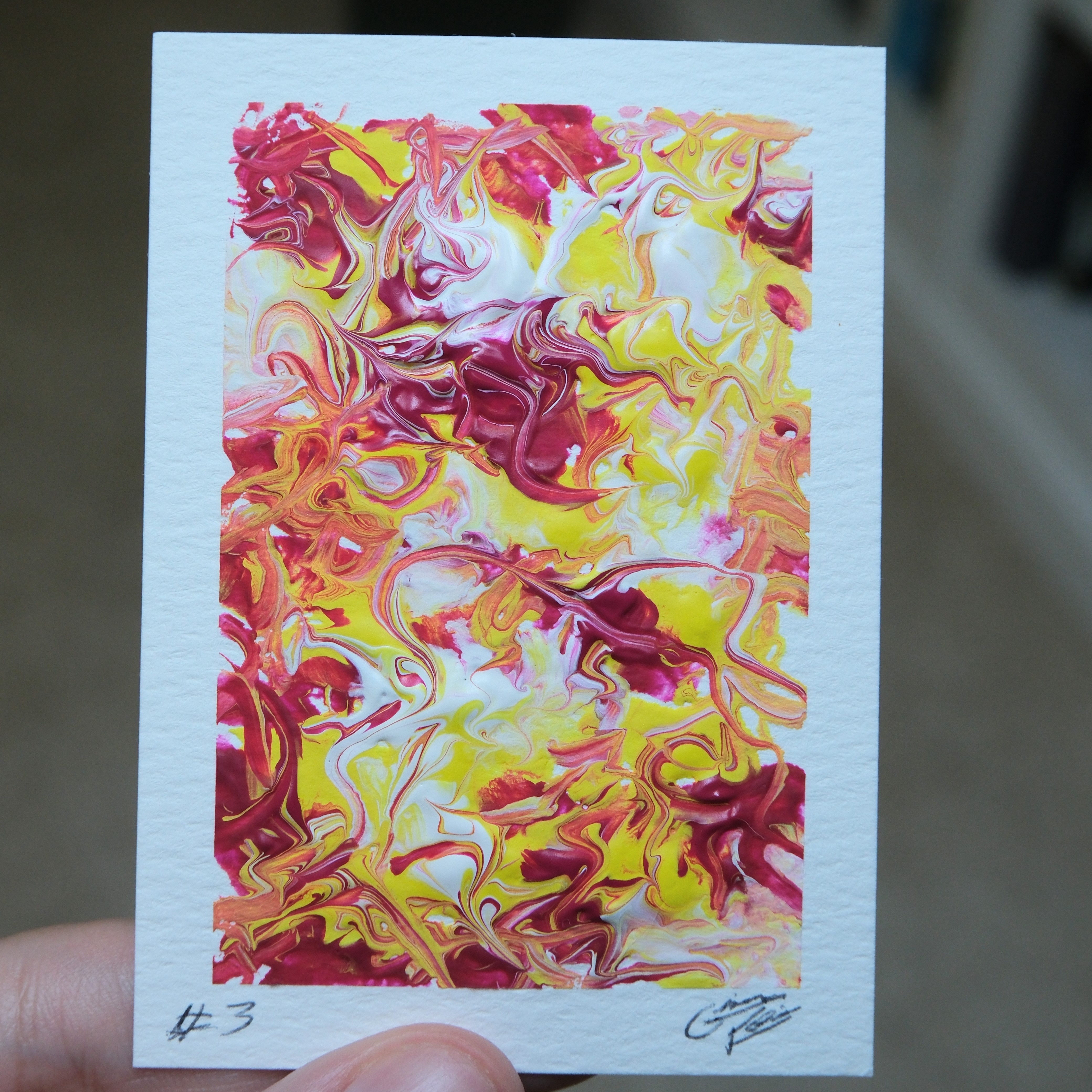 Abstractions #3 aceo art card