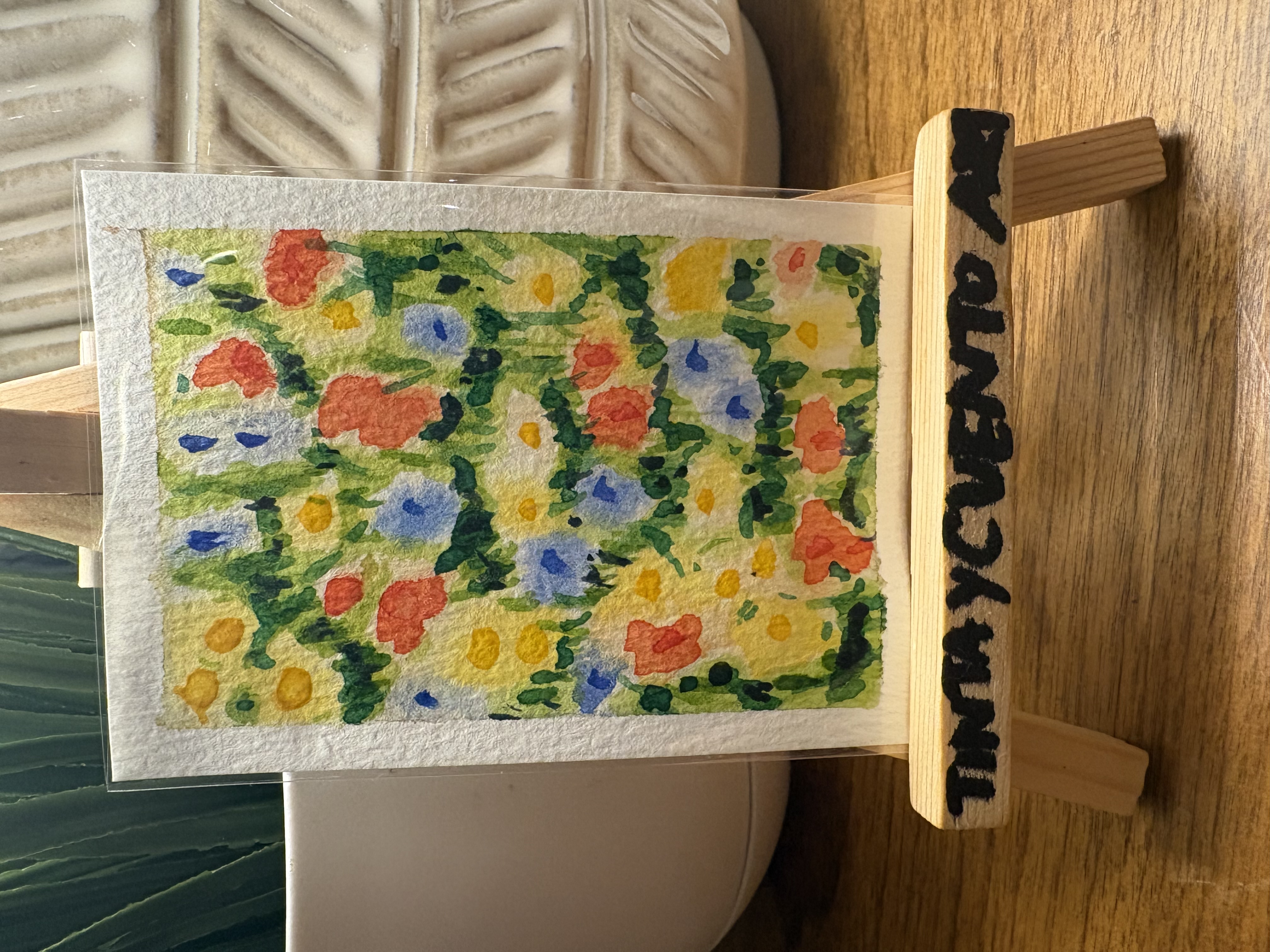 Wild Flowers aceo art card