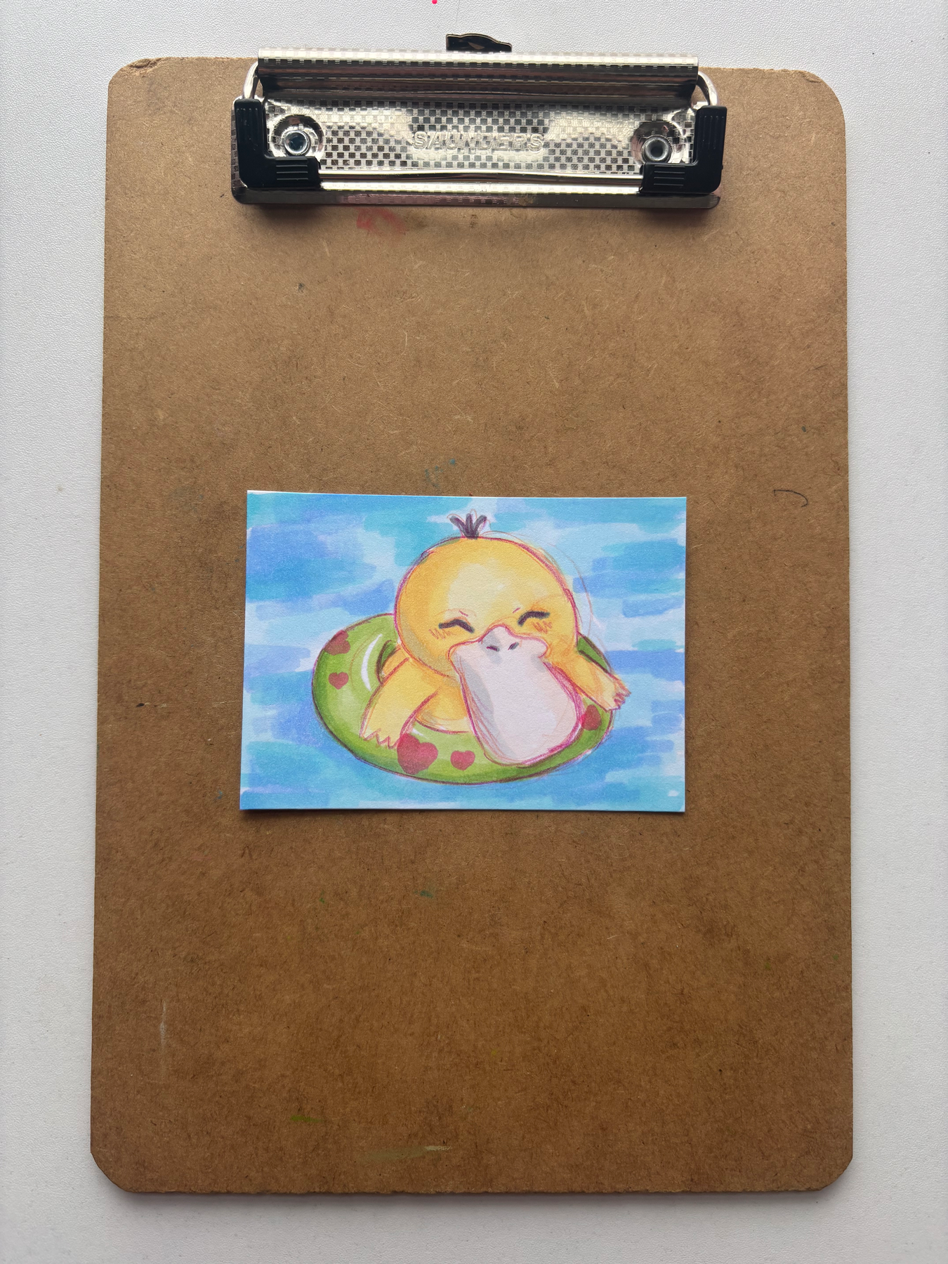 “Psyduck” Pokemon aceo art card