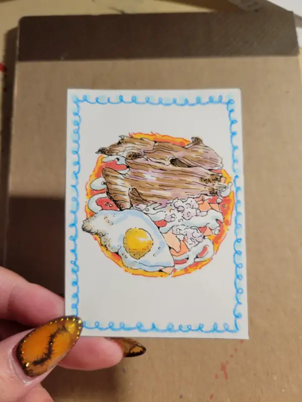 Tasajo n' chilaquiles aceo art card