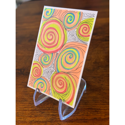 Ocular - Swirls, Abstract Color, & Line aceo art card thumbnail 2