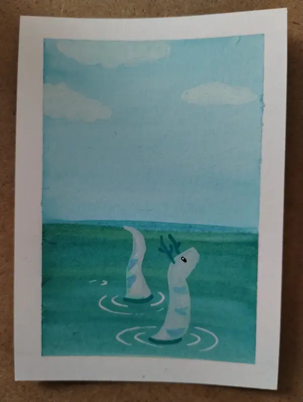 Take A Breath aceo art card