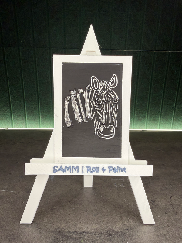 Roll & Paint day 25 | Zeke aceo art card