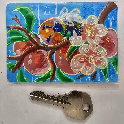 Sweet Bee aceo art card thumbnail 2