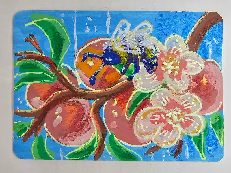 Sweet Bee aceo art card