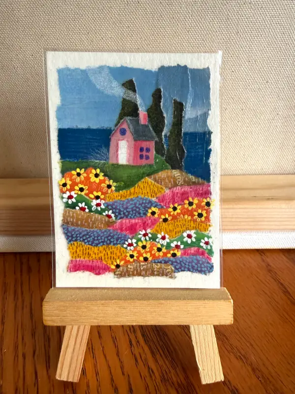Home on the Coast aceo art card