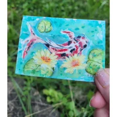 Glide aceo art card thumbnail 1