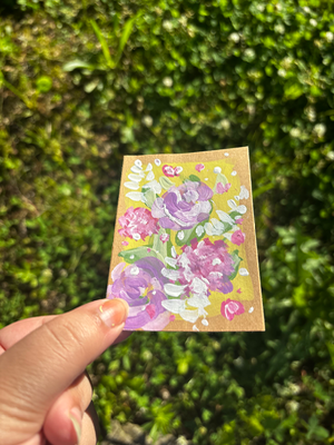 “Would You Mind?” Acrylic painting aceo art card thumbnail 3