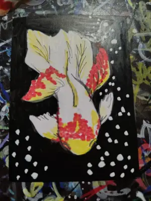 Aceo goldfish ninthhouseoracle aceo art card thumbnail 2