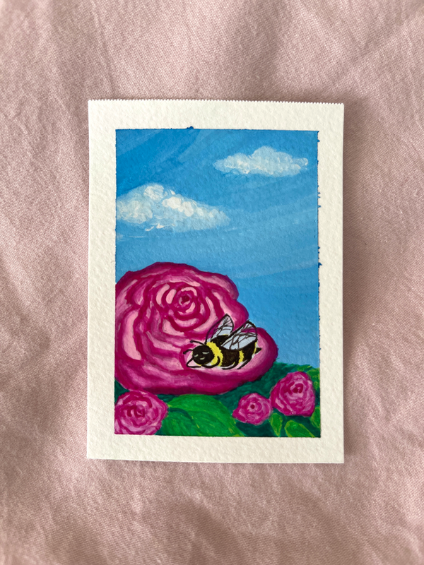 nap time aceo art card