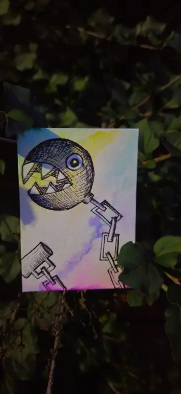 Om Nom aceo art card
