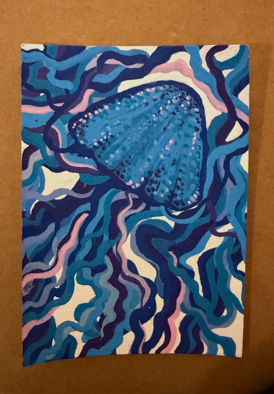 ocean bell aceo art card
