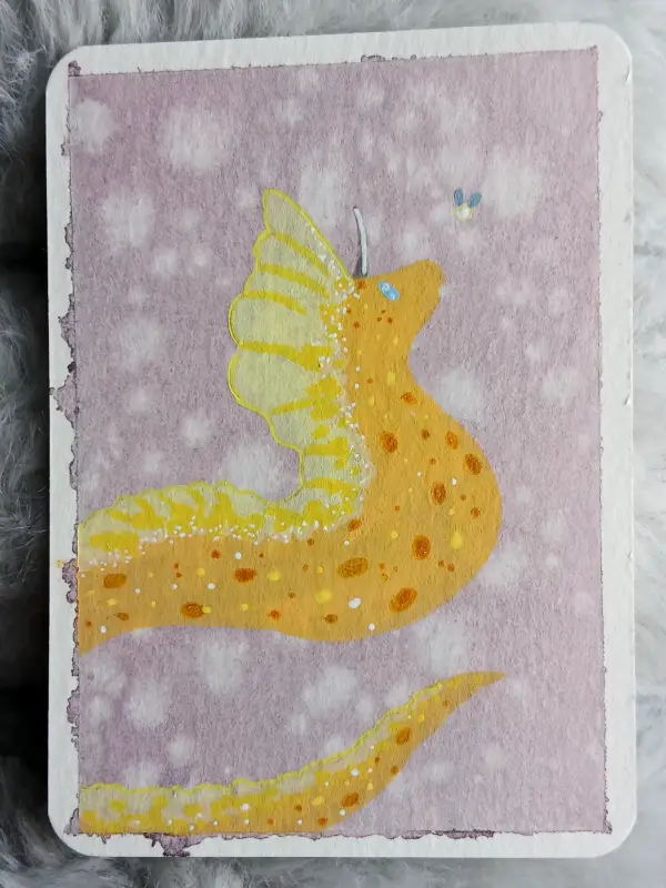 Firefly & Golden Scale aceo art card