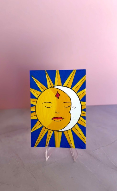 Sun & Moon Harmony aceo art card