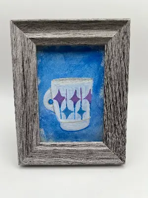 Blue Starlite aceo art card thumbnail 2