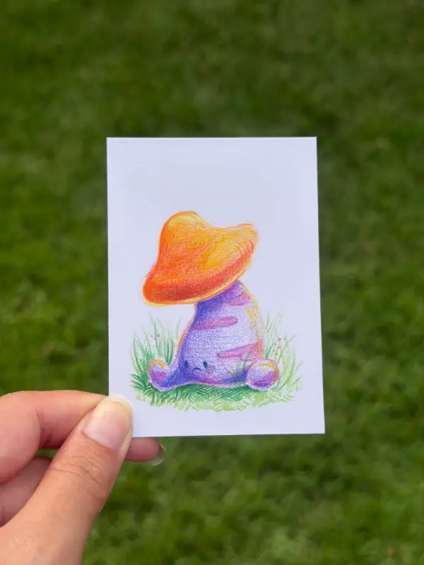 Endura Shroom - Legend of Zelda Fan Art aceo art card