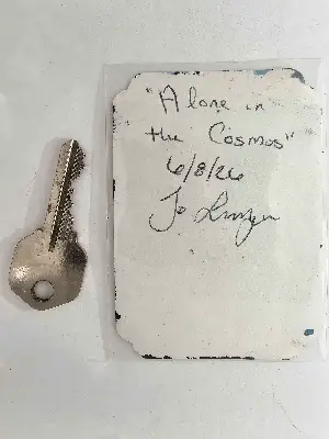 Alone in the Cosmos aceo art card thumbnail 3