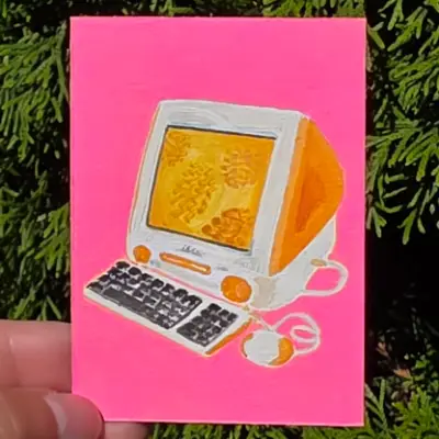 Nostalgia aceo art card thumbnail 1