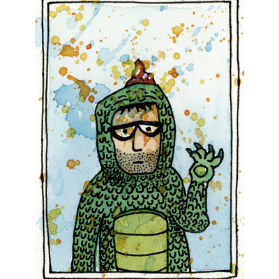 "Woody" aceo art card thumbnail 1