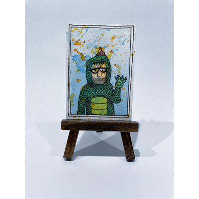 "Woody" aceo art card thumbnail 3