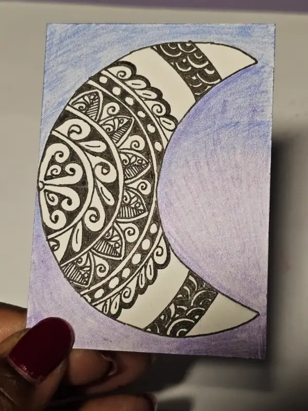 In the Moonlight aceo art card