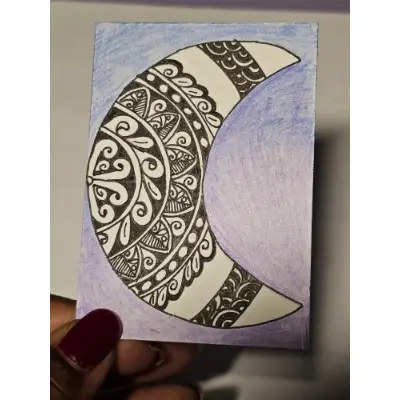 In the Moonlight aceo art card thumbnail 1