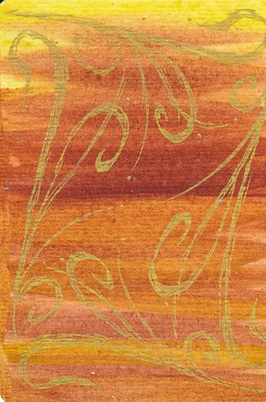 featherorange aceo art card