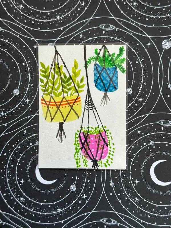 Plant Babies aceo art card