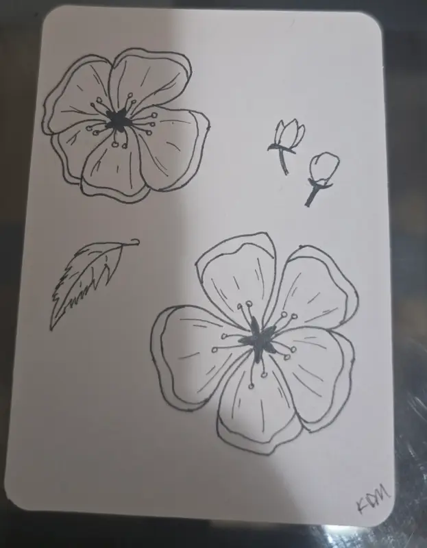 Apple Blossom aceo art card