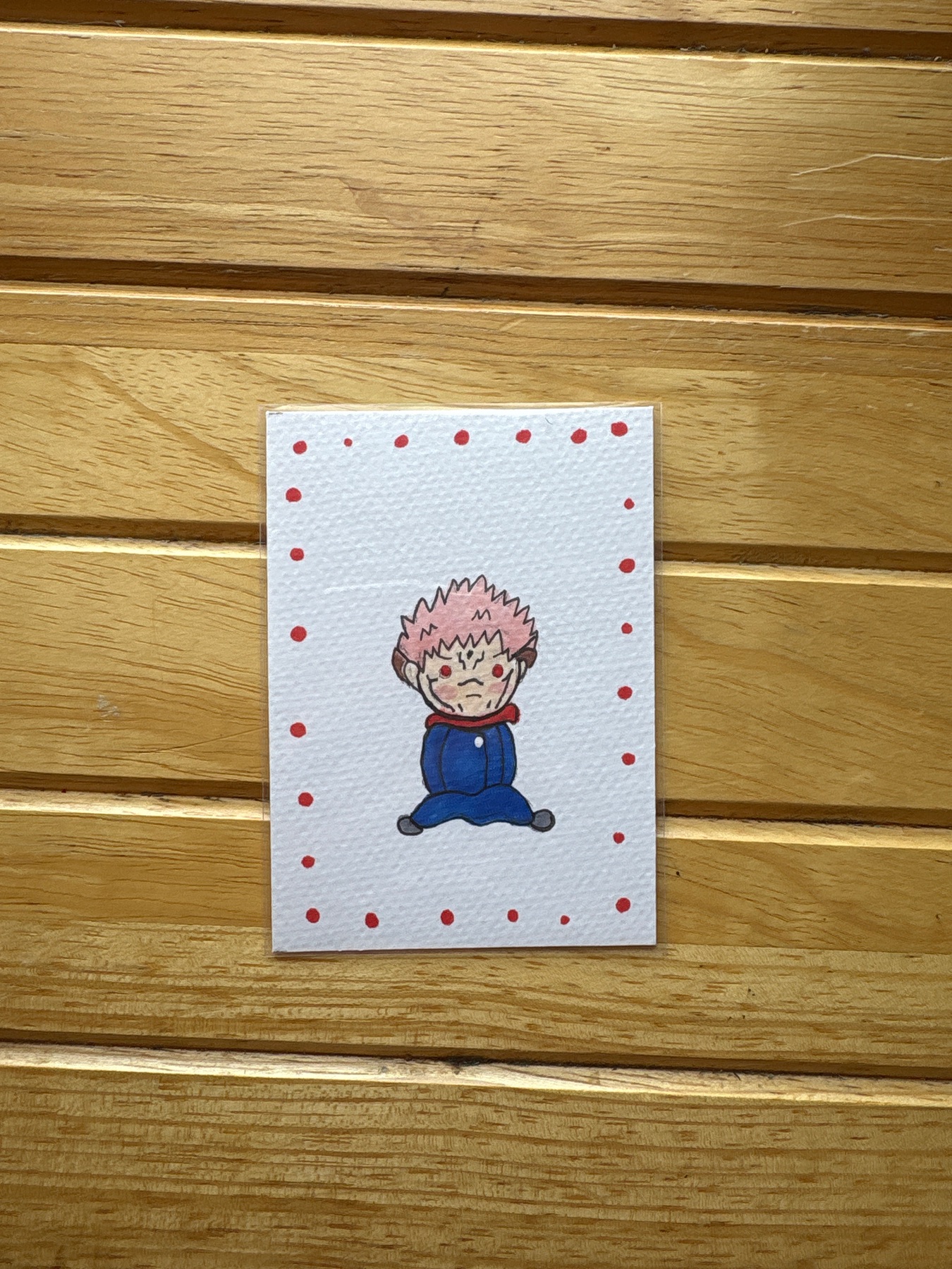 Angry demon aceo art card