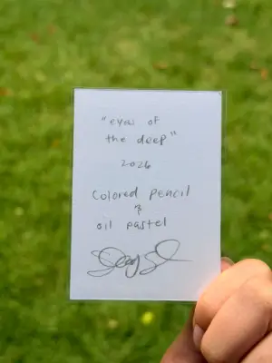 Eyes of the Deep aceo art card thumbnail 2