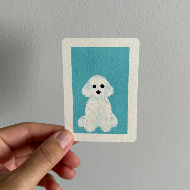 Original Dog ACEO | Little Companions #3/3 aceo art card