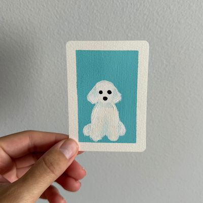 Original Dog ACEO | Little Companions #3/3 aceo art card thumbnail 1
