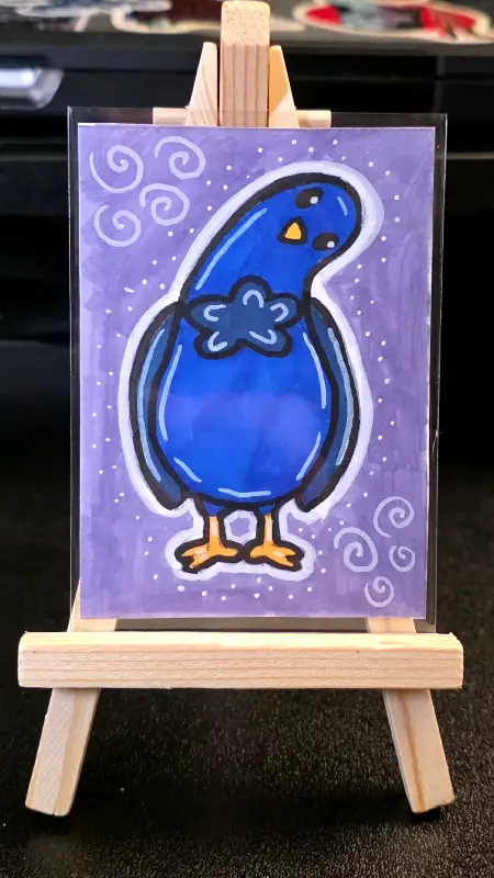 Fruit Pigeons Bundle Set #1 by Melissa Lehmann aceo art card