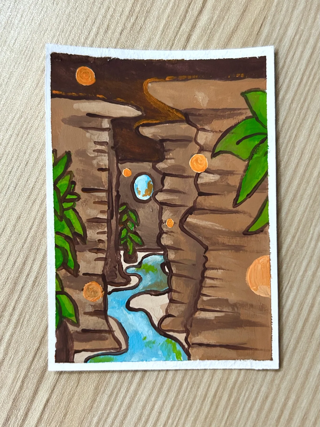 Underground River aceo art card