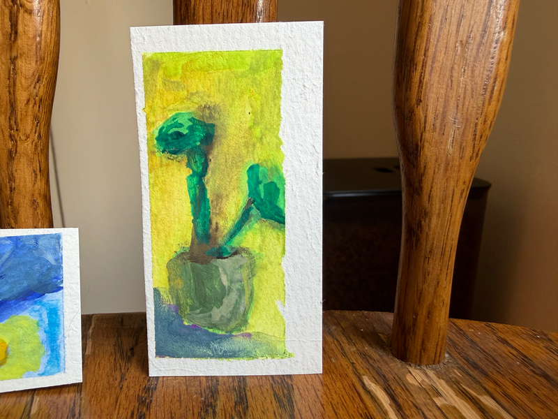 Growth aceo art card