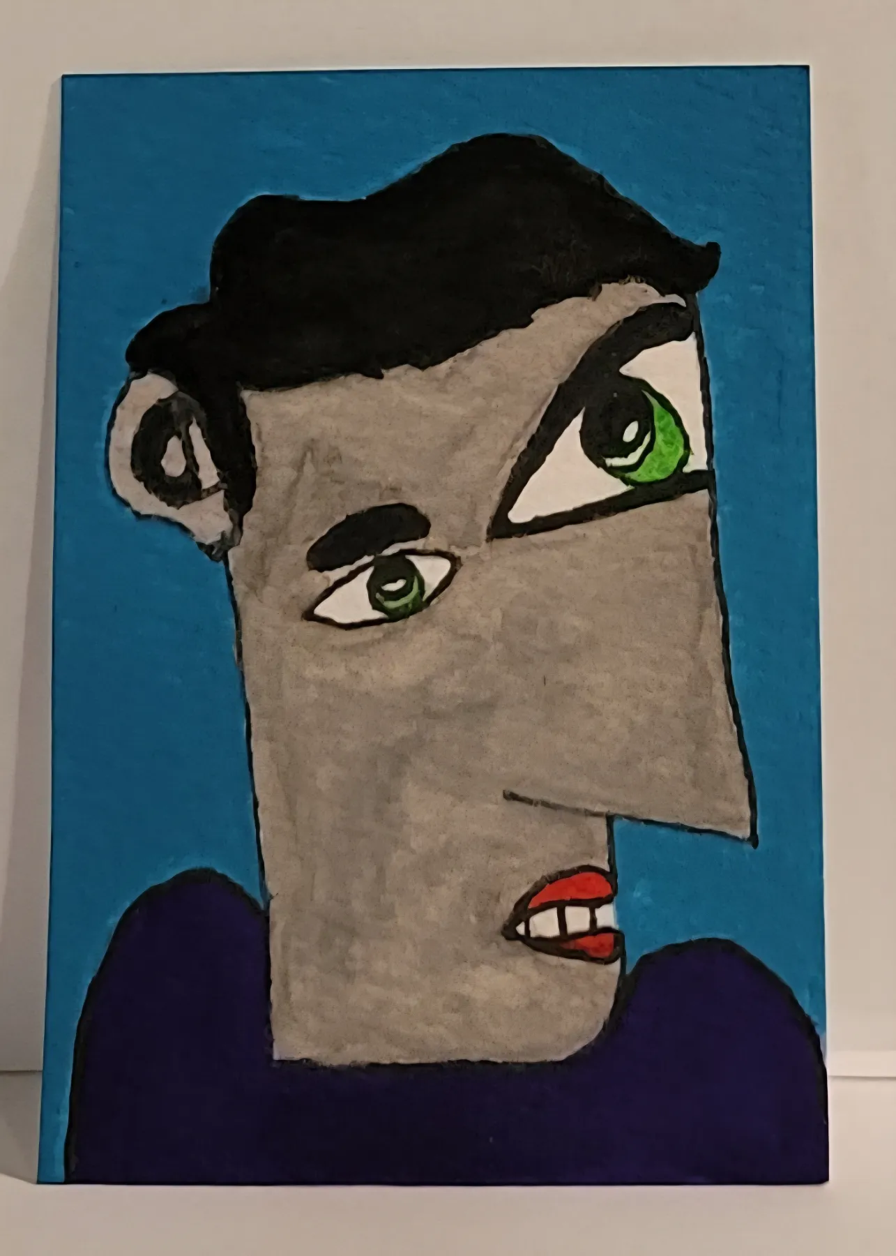 Cubism Guy aceo art card