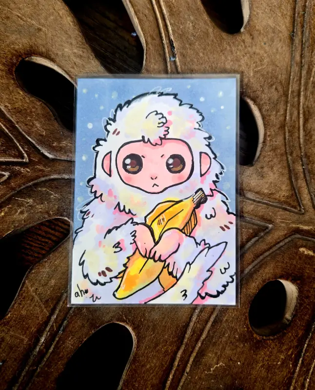 This Is Bananas! - Original ACEO aceo art card