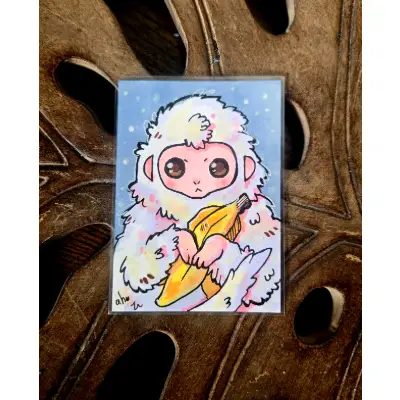 This Is Bananas! - Original ACEO aceo art card thumbnail 1