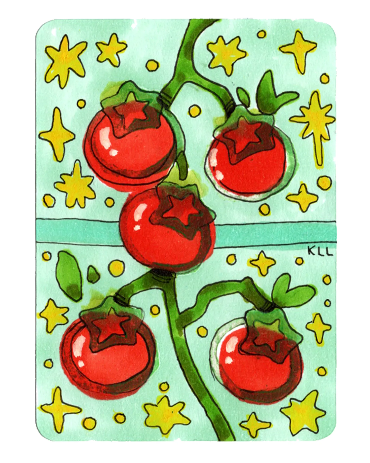 Tomato Lino 2 -- ACEO 18 aceo art card
