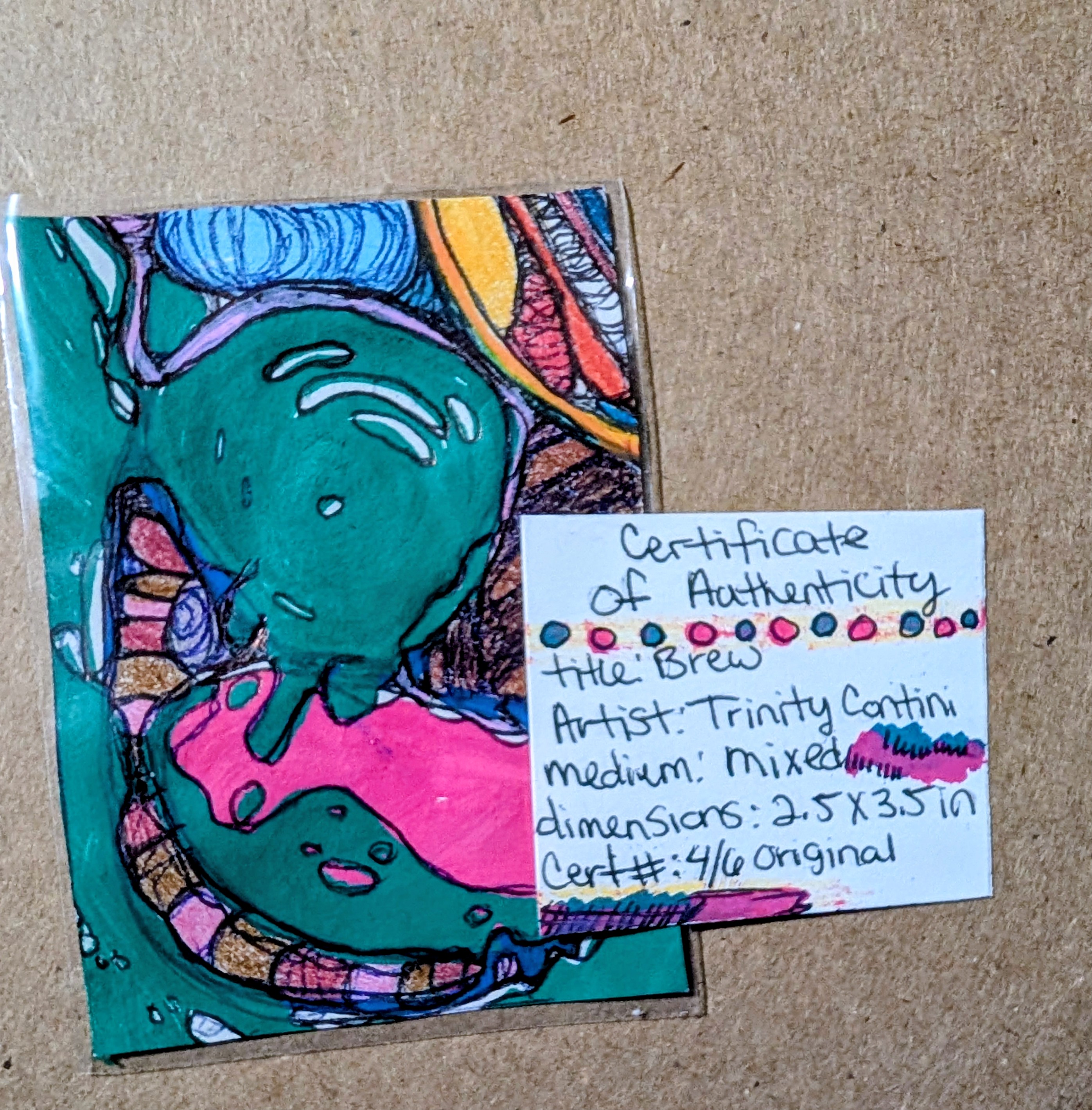 Brew aceo art card