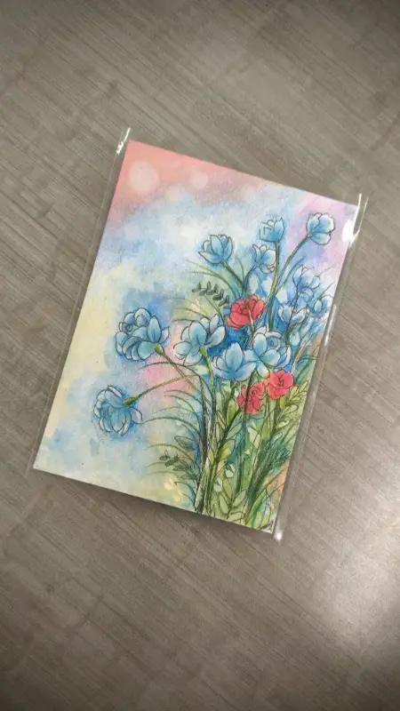 Wild Spring Bouquet aceo art card