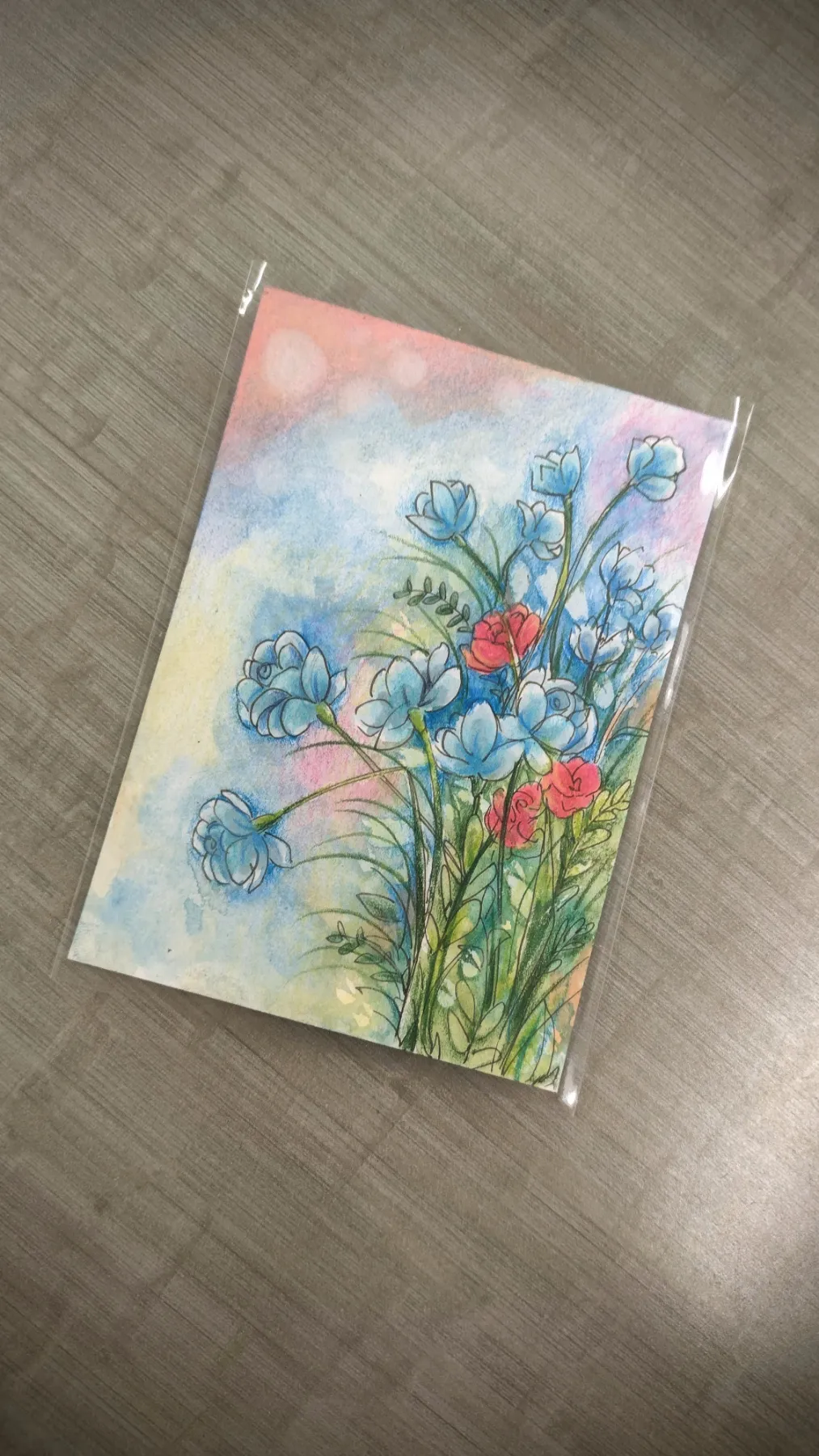 Wild Spring Bouquet aceo art card