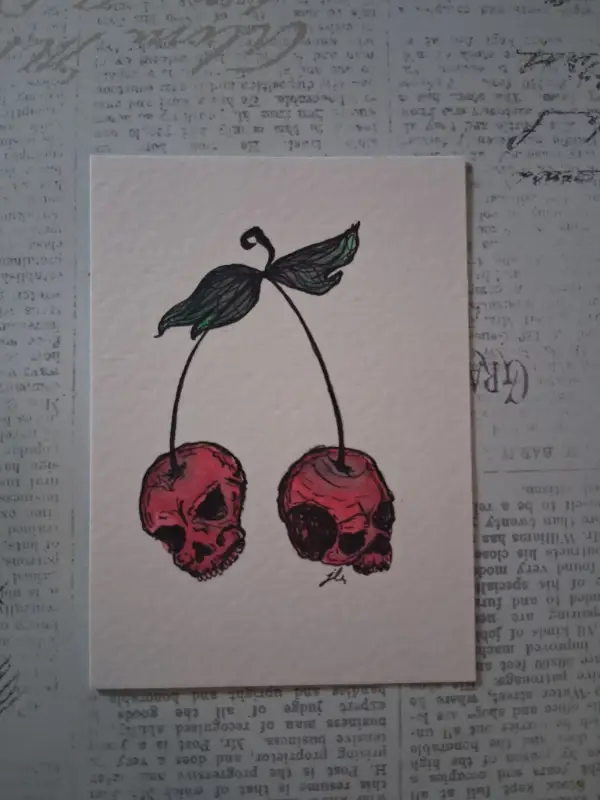 Death is Sweet aceo art card
